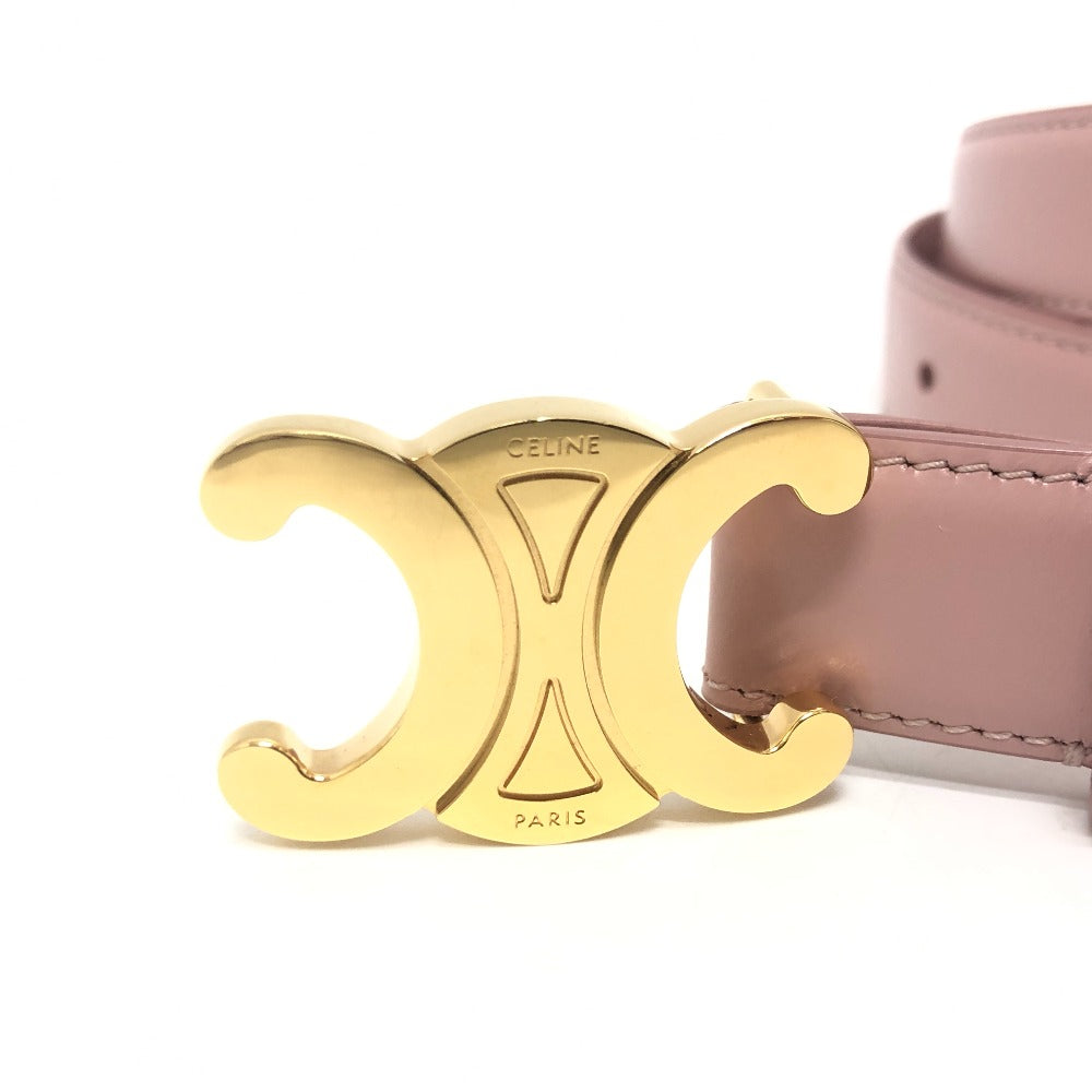 CELINE belt leather pink Small Triomphe unisex(Unisex) 85