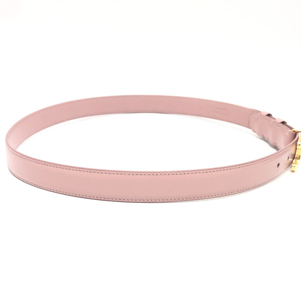 CELINE belt leather pink Small Triomphe unisex(Unisex) 85