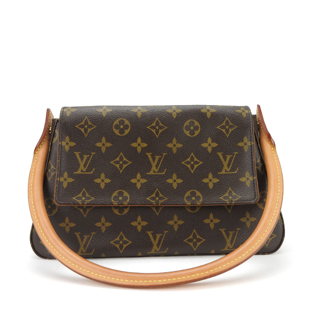 LOUIS VUITTON Shoulder Bag M51147 Monogram Brown Mini Looping