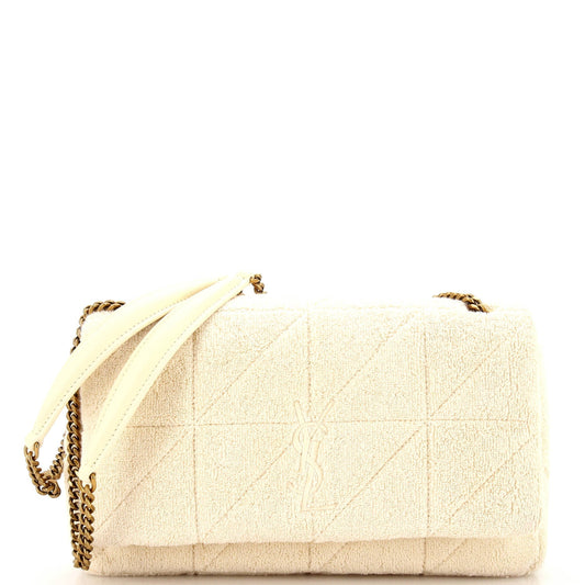 Luxury Saint Laurent Trending 2025 Jamie Flap Bag Quilted Jersey Medium