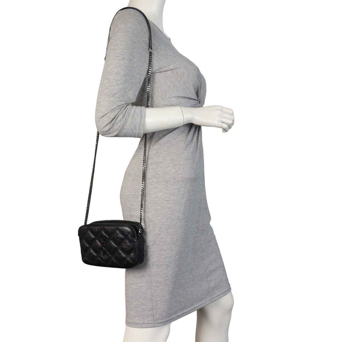 Saint Laurent Becky Double Zip Crossbody