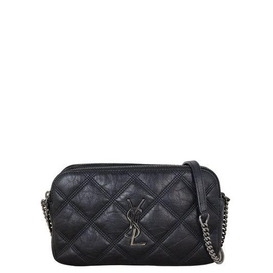 Saint Laurent Becky Double Zip Crossbody