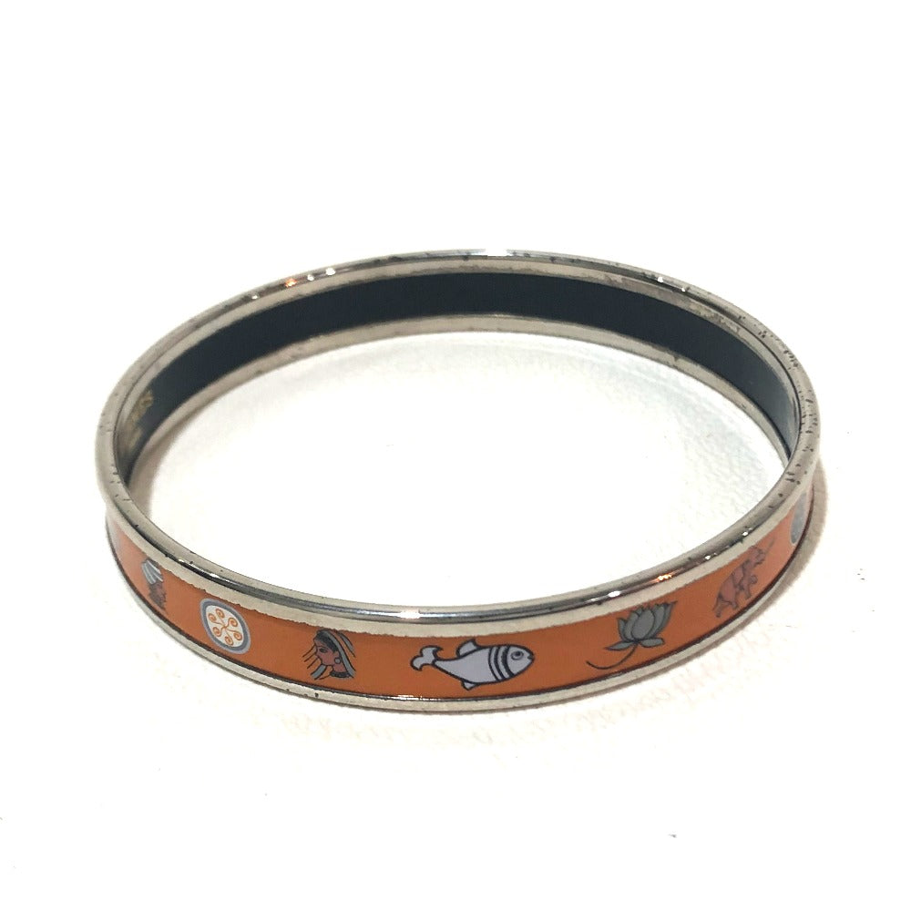 HERMES Bangle Cloisonne Orange Men's Women Emaille PM unisex(Unisex)