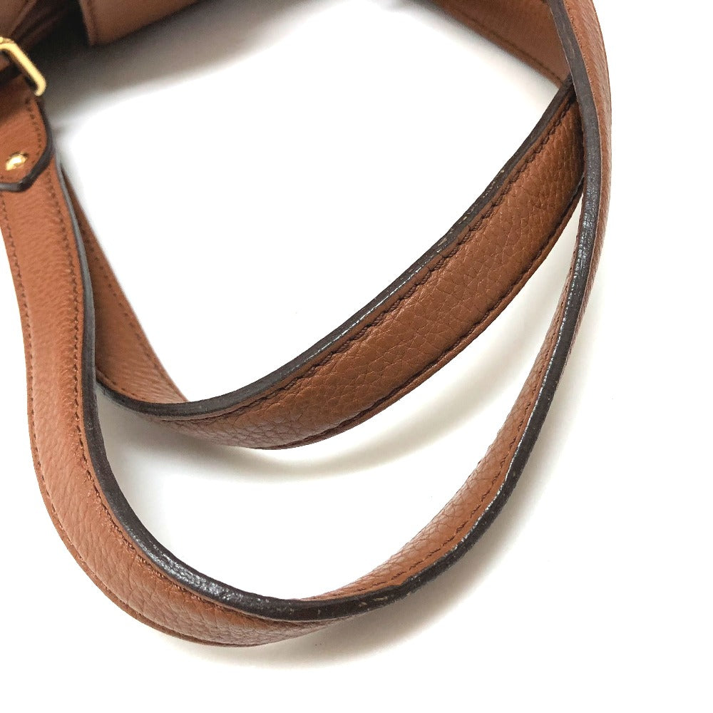 LOUIS VUITTON Shoulder Bag M97052 monogram mahina leather cognac Mahina Runner PM Women