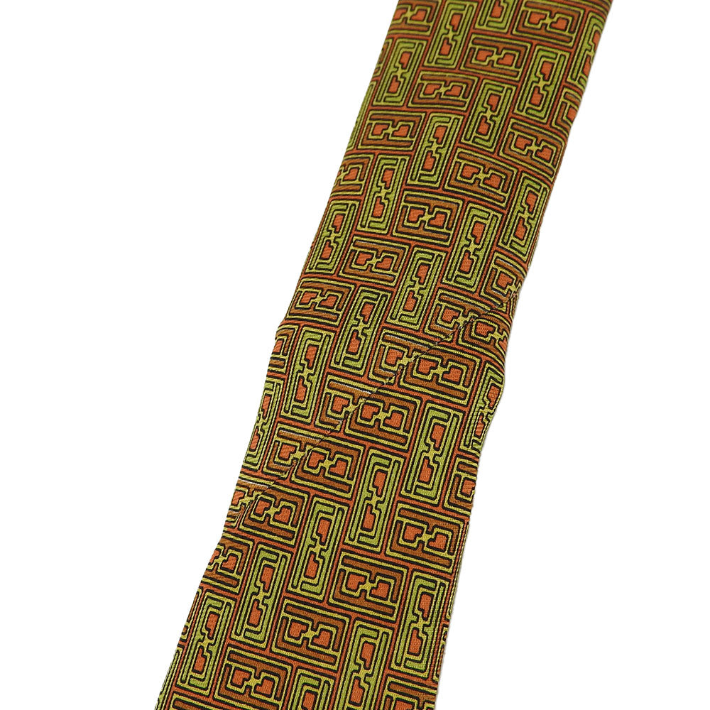 FENDI tie silk green mens