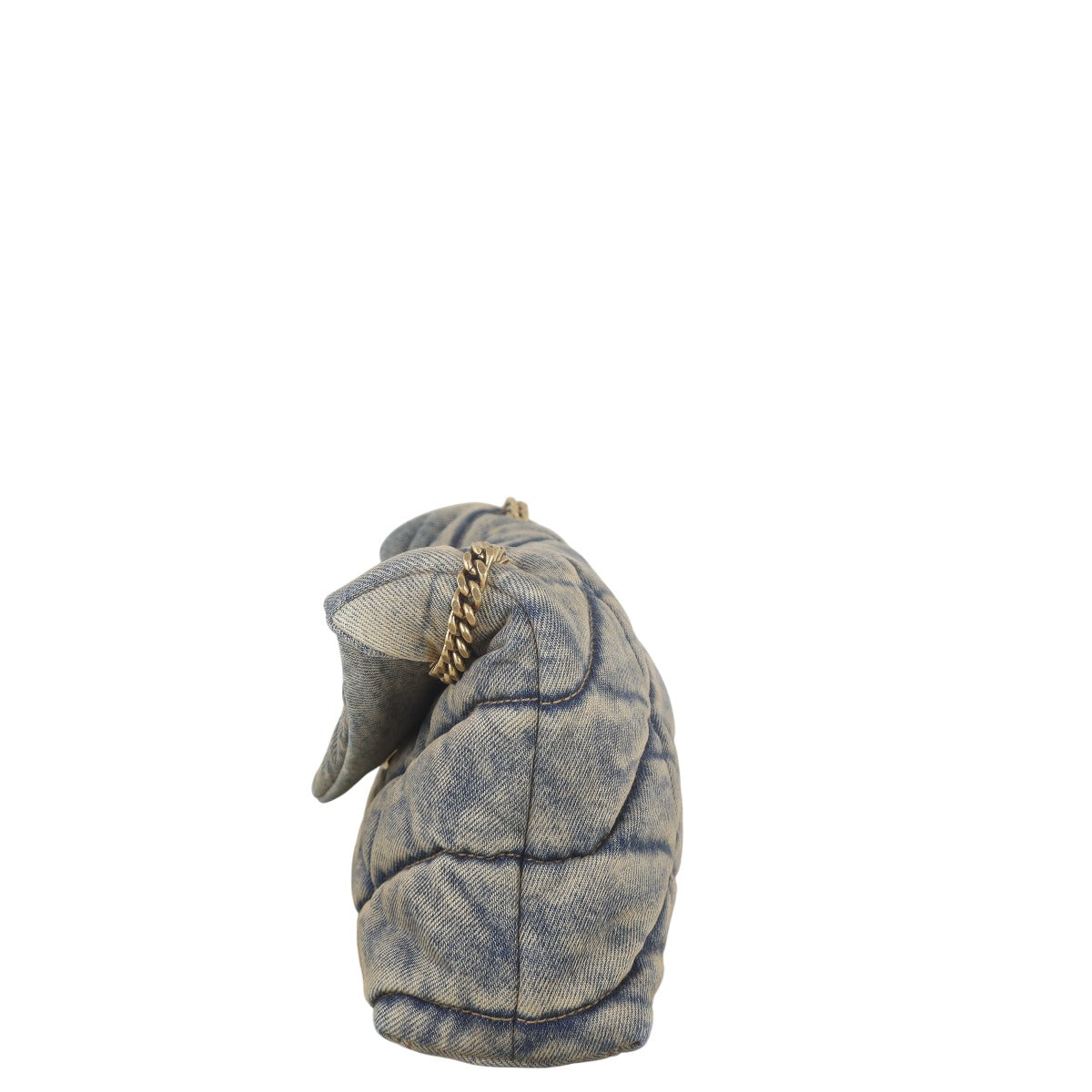 Saint Laurent Puffer Toy Chain Bag Denim