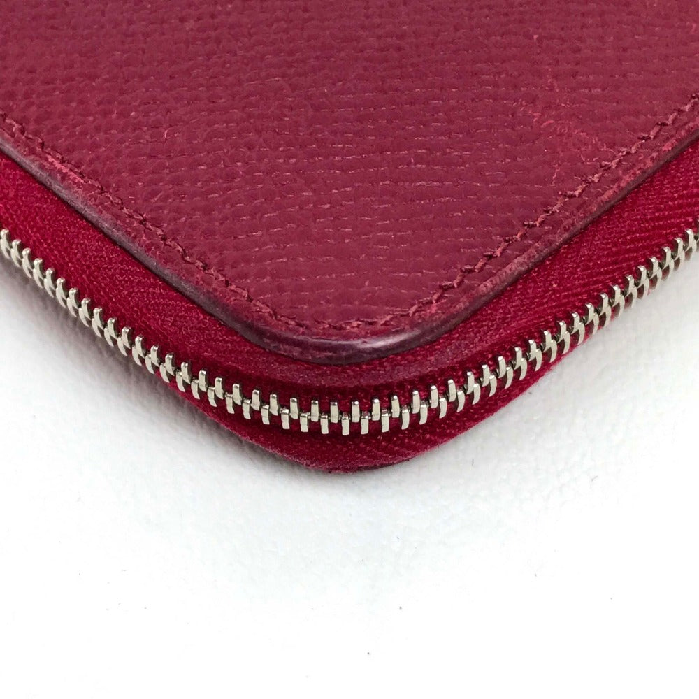 HERMES Long Wallet Purse Epsom Ruby Silk in Azap Long Women