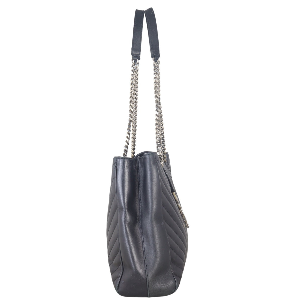 Saint Laurent Chevron Shopping Tote