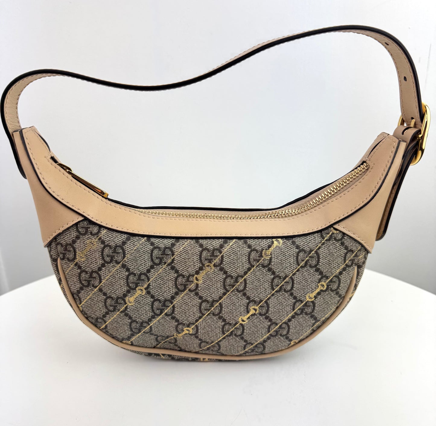 Gucci Beige Mini Ophidia Horsebit Bag