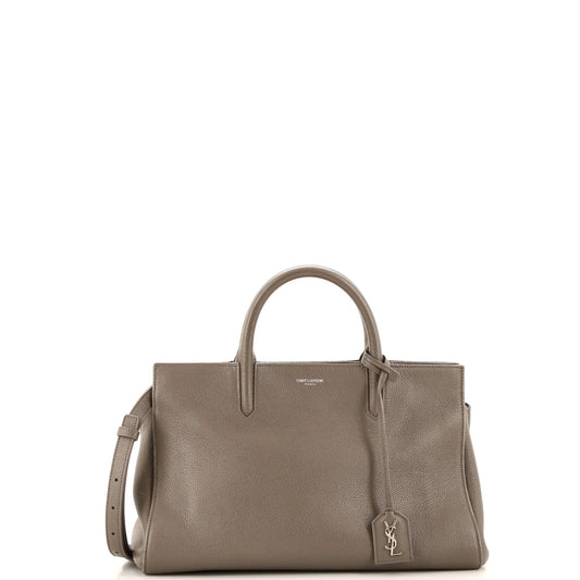 Luxury Saint Laurent Trending 2025 Rive Gauche Cabas Leather Small
