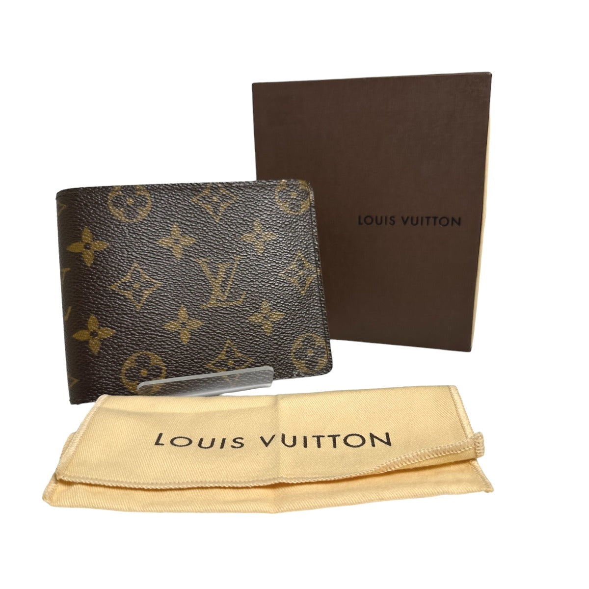 LOUIS VUITTON Bifold Wallet M60026 Monogram canvas Brown Bifold Wallet Monogram Portefeuille Florin unisex(Unisex)
