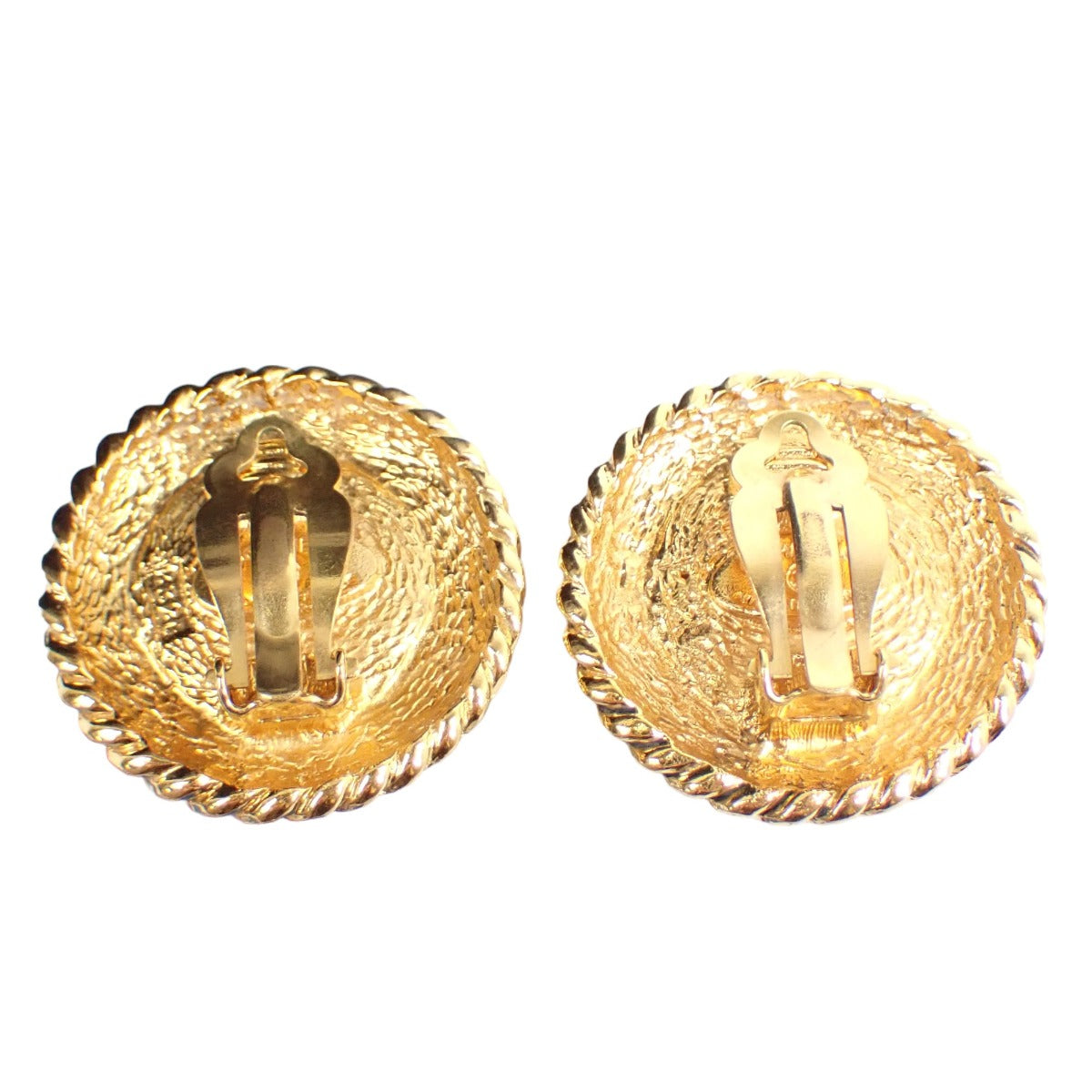 CHANEL Earring Gold Plated, Fake Pearl gold Engraved Gold Plated Women