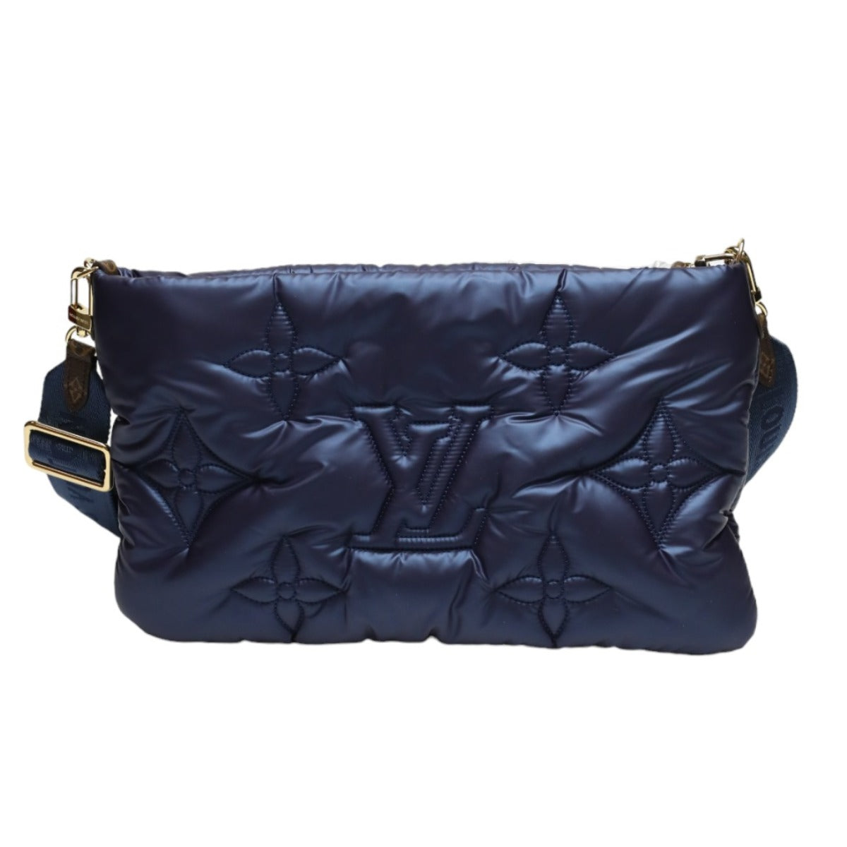 LOUIS VUITTON Shoulder Bag M21057 Monogram canvas Recycled nylon Navy/Silver Monogram Maximulti Pochette Accessory