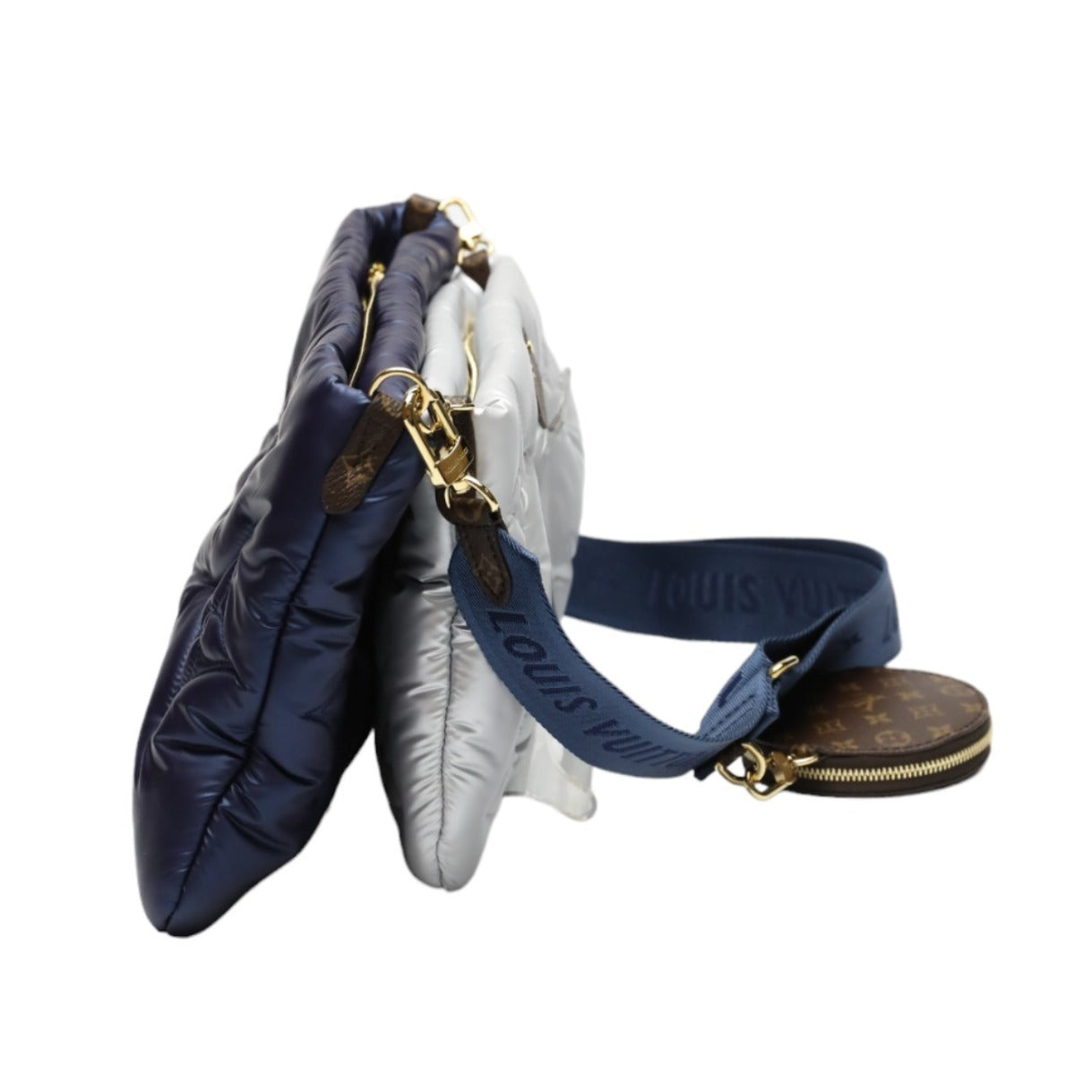 LOUIS VUITTON Shoulder Bag M21057 Monogram canvas Recycled nylon Navy/Silver Monogram Maximulti Pochette Accessory