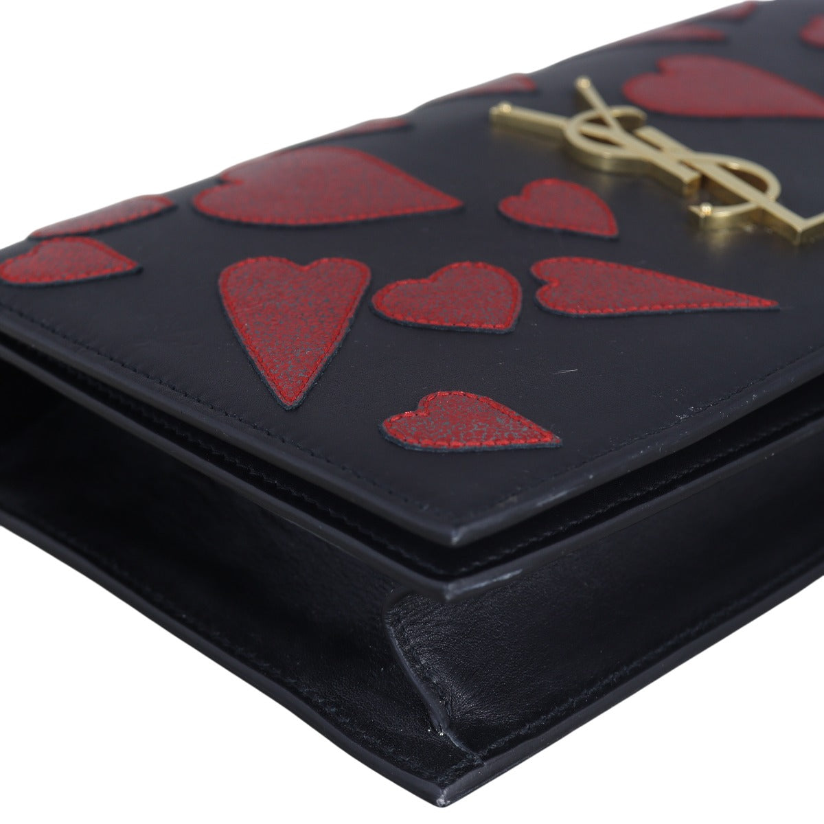 Saint Laurent Kate Clutch Small Hearts
