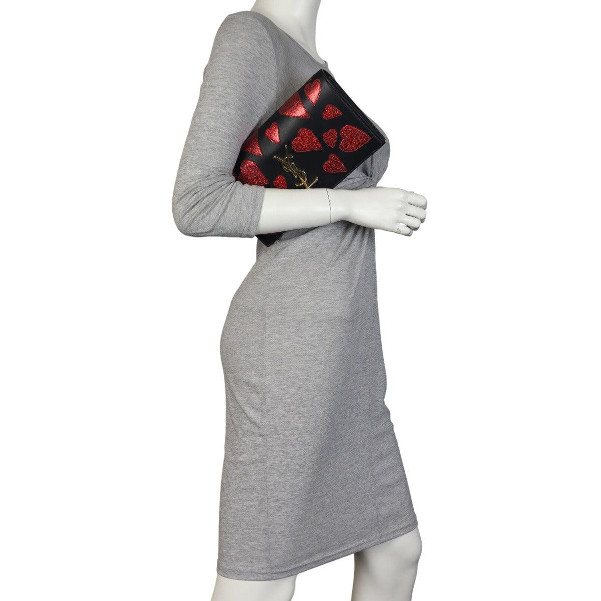 Saint Laurent Kate Clutch Small Hearts