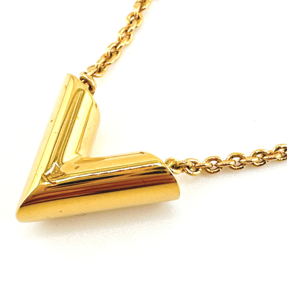 LOUIS VUITTON Necklace M61083 Gold Plated gold Necklace Adjustable length Essential V Women