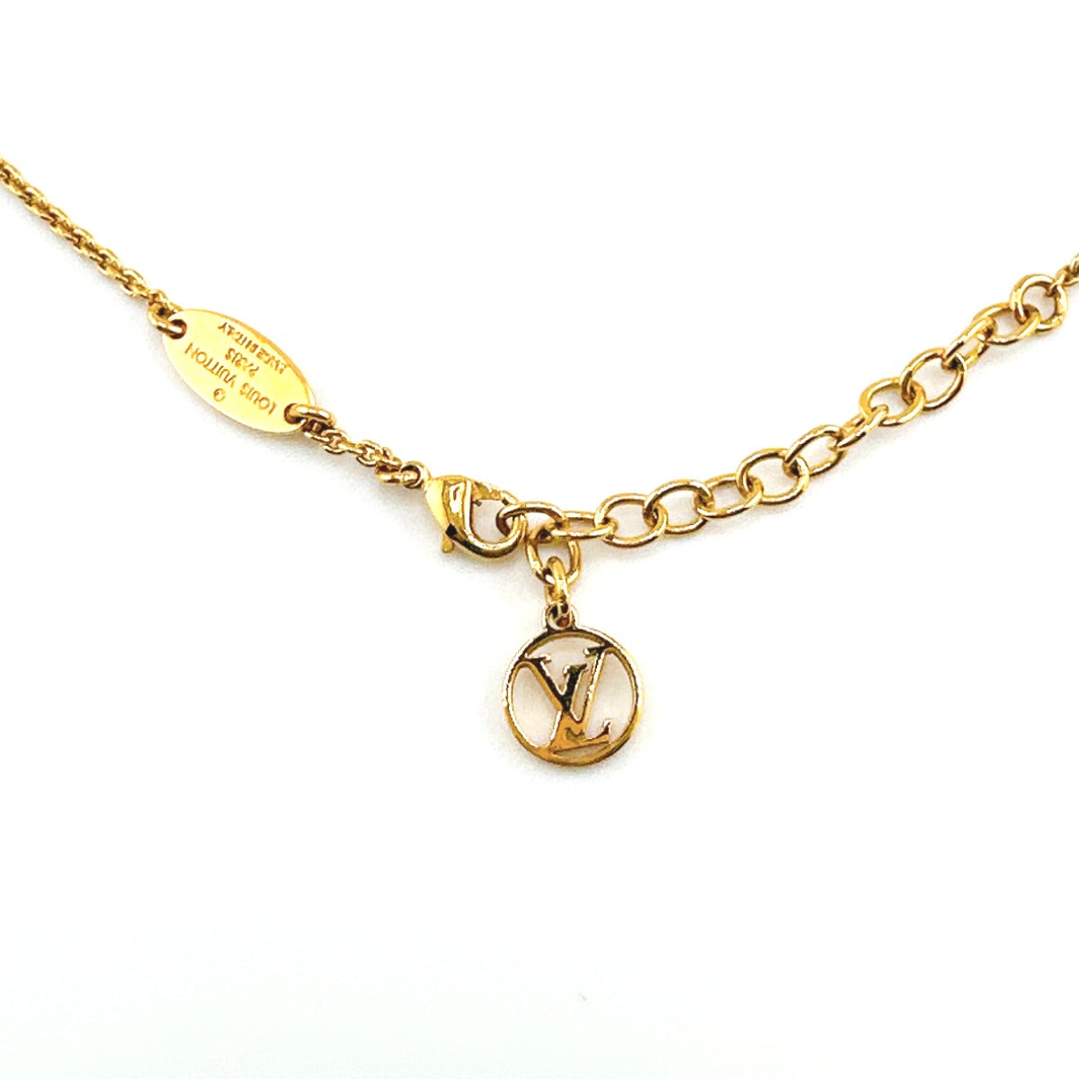 LOUIS VUITTON Necklace M61083 Gold Plated gold Necklace Adjustable length Essential V Women