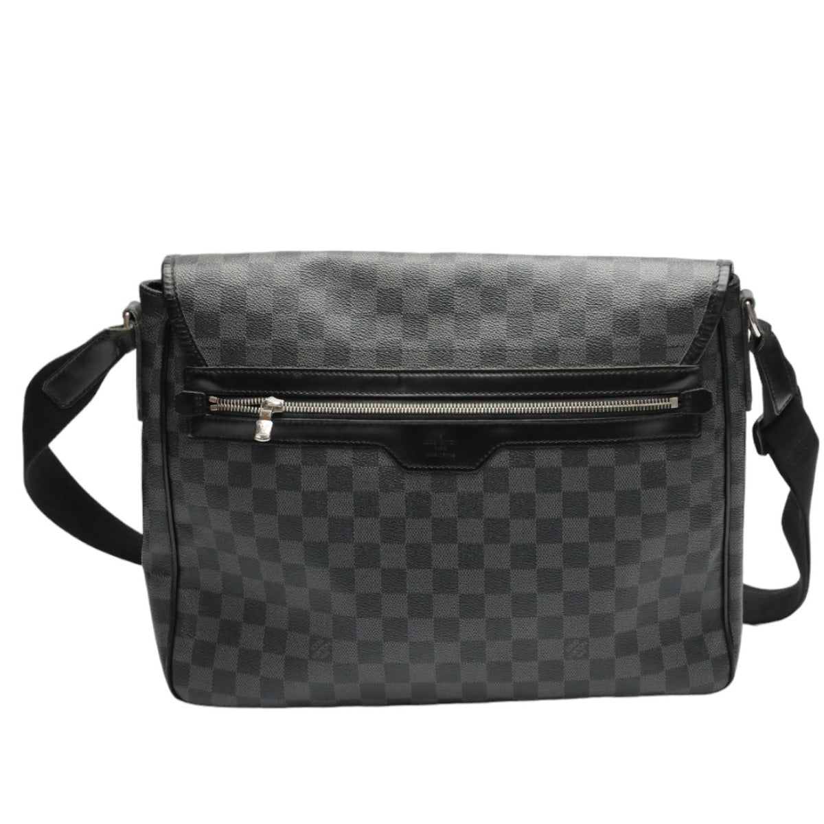 LOUIS VUITTON Shoulder Bag N58033 leather black Shoulder Bag Damier Grafitte Daniel GM unisex(Unisex)