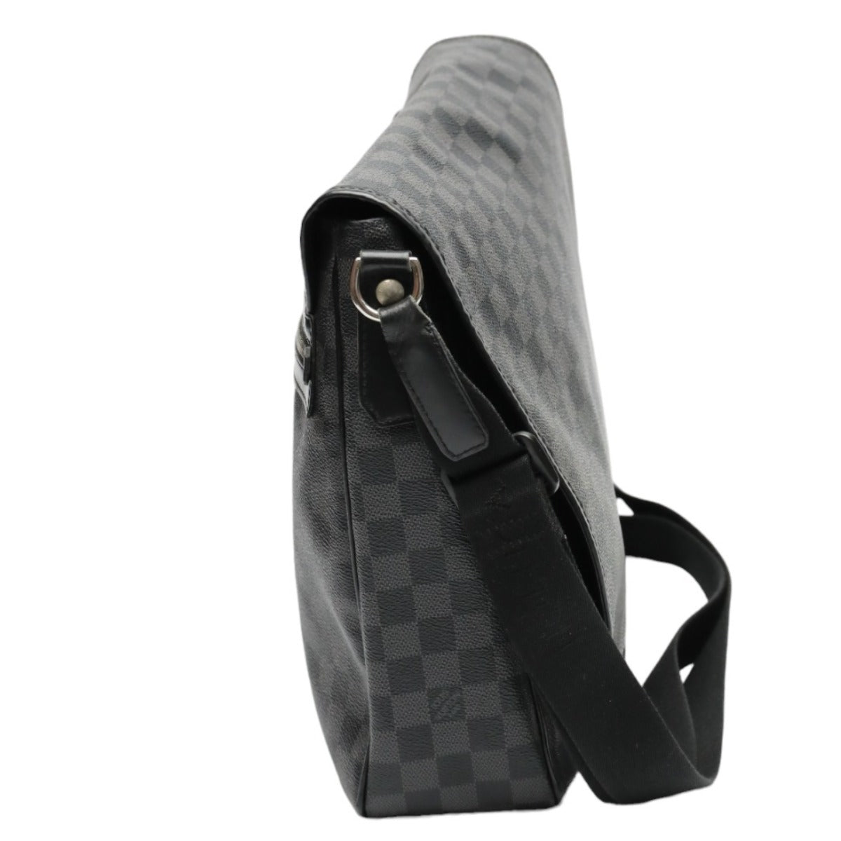 LOUIS VUITTON Shoulder Bag N58033 leather black Shoulder Bag Damier Grafitte Daniel GM unisex(Unisex)