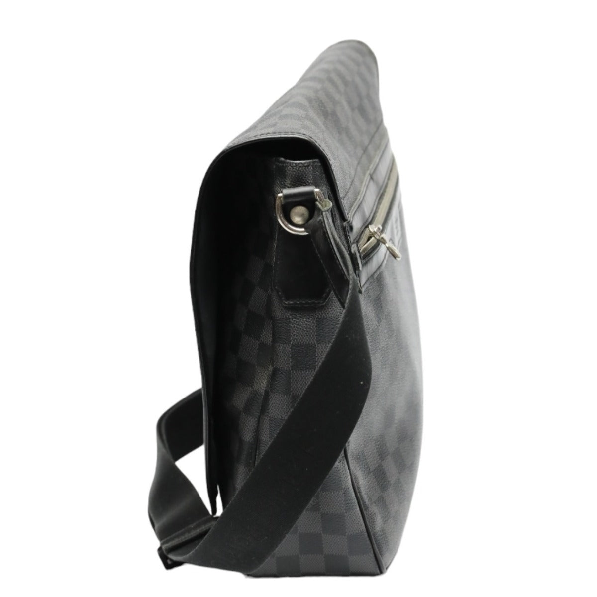 LOUIS VUITTON Shoulder Bag N58033 leather black Shoulder Bag Damier Grafitte Daniel GM unisex(Unisex)