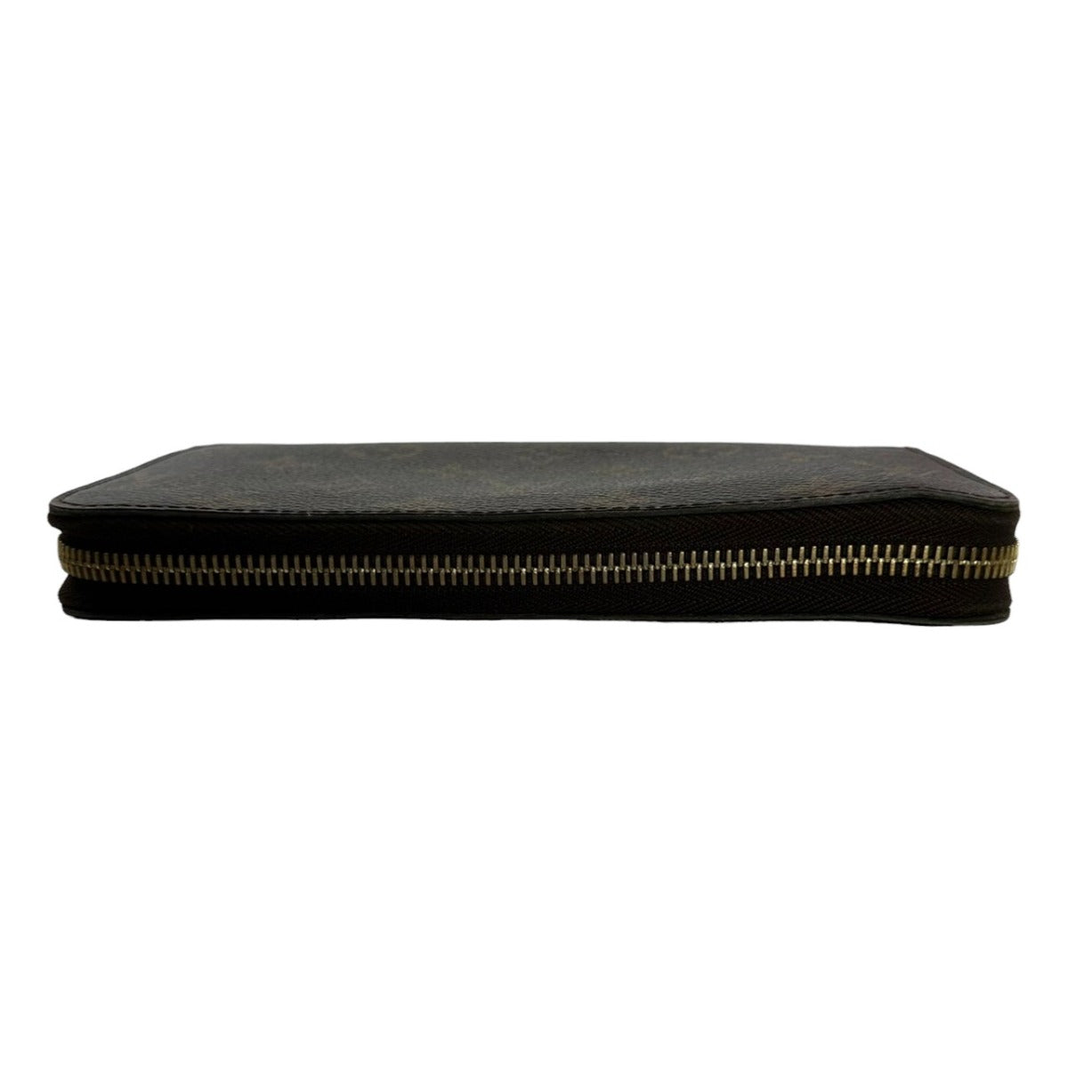 LOUIS VUITTON Long Wallet Purse M60017  Monogram canvas, leather Brown Zippy wallet Monogram Zip Around Women(Unisex)