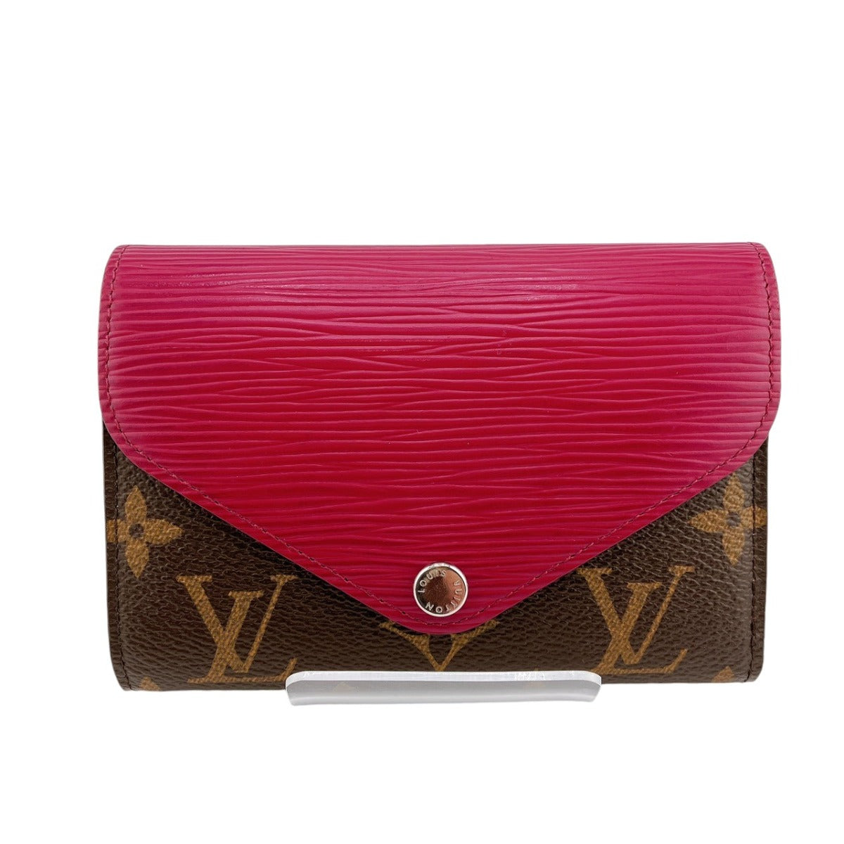 LOUIS VUITTON Tri-fold wallet M60494 Monogram Canvas, Epi Leather Red Portefeuille - Mariel Compact Monogram With Coin Pocket Women