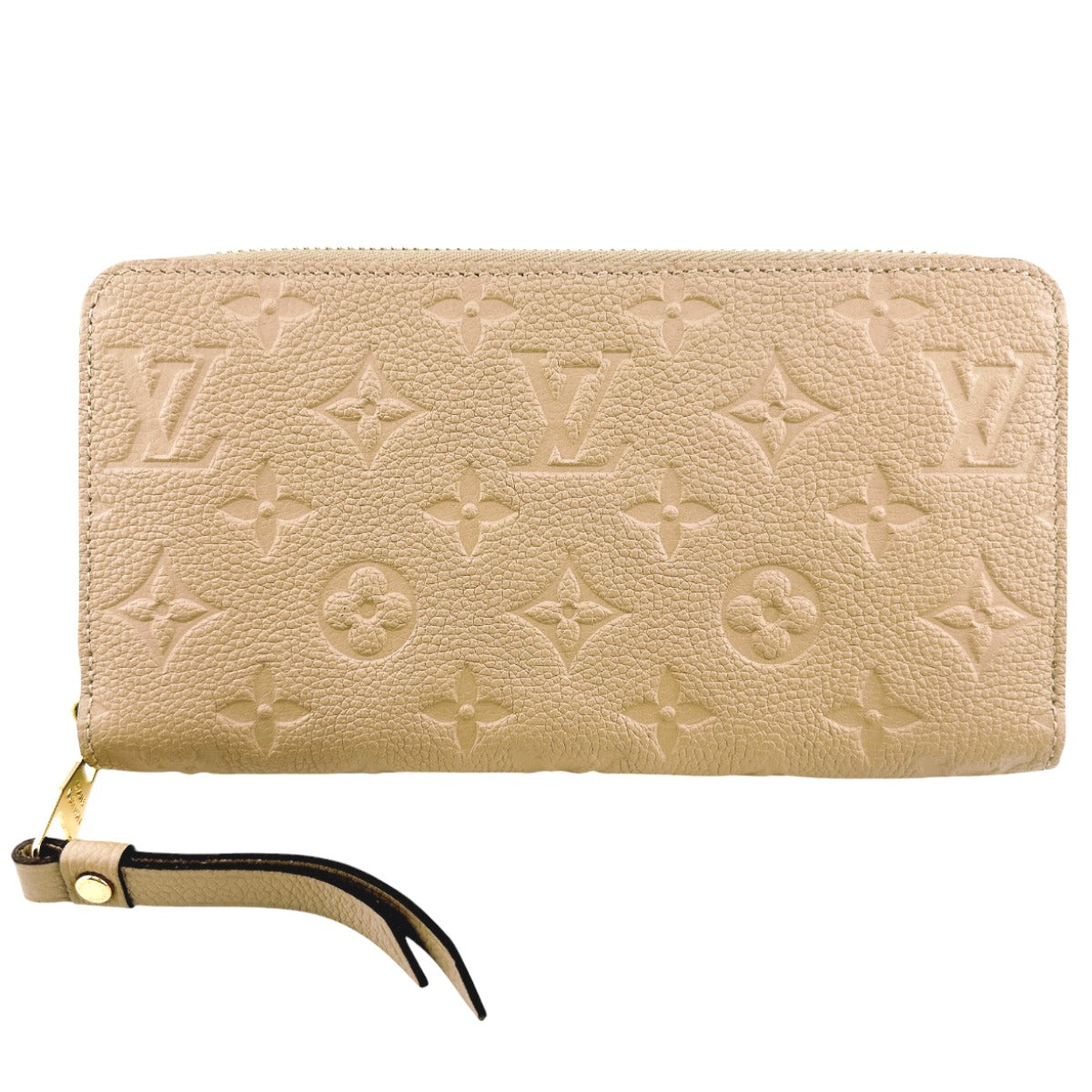 LOUIS VUITTON Long Wallet Purse M60746 Monogram Ann Platt beige Monogram Zippy wallet