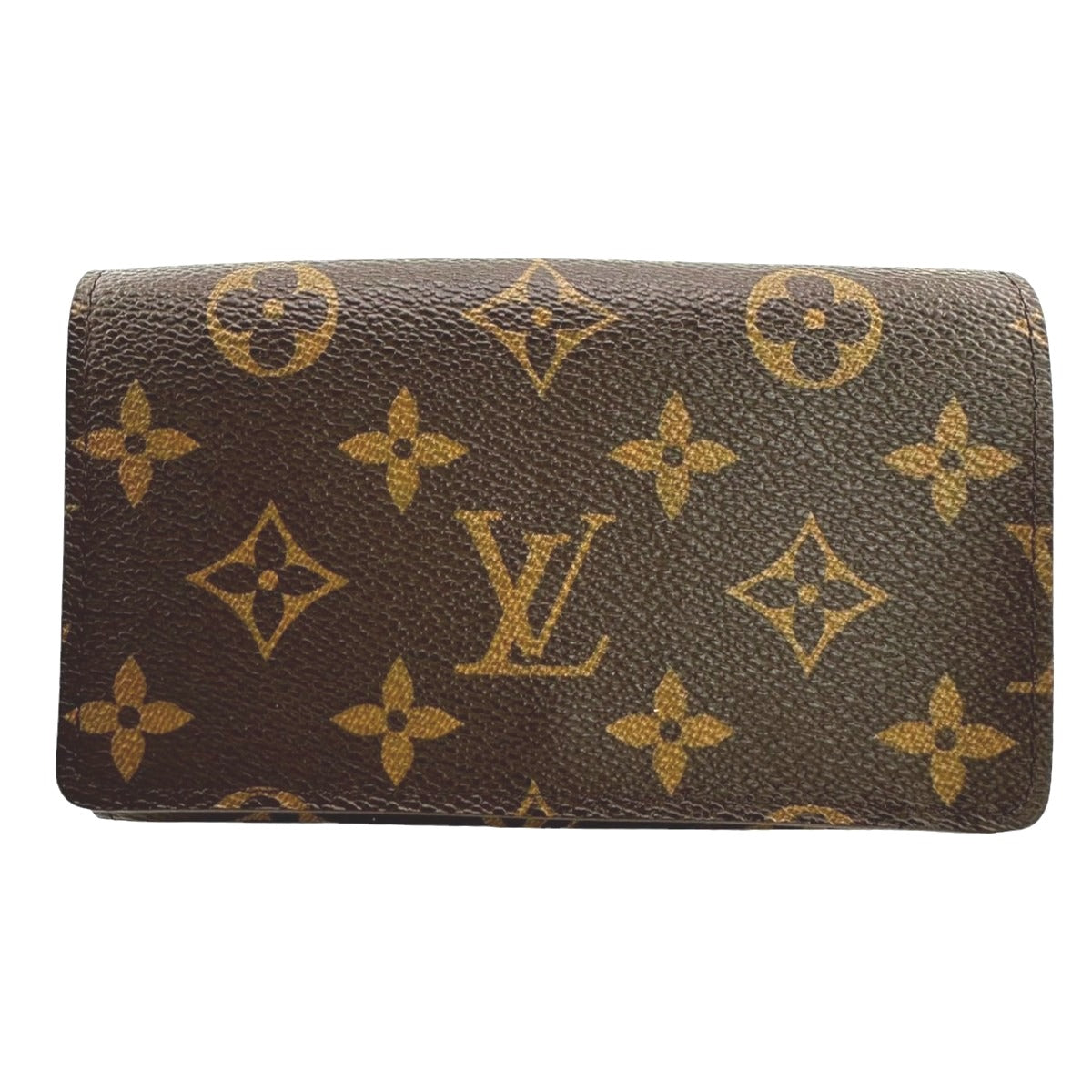 LOUIS VUITTON Bifold Wallet M61736 Monogram canvas Brown L-shaped fastener Monogram Porto Monevier Tresor unisex(Unisex)