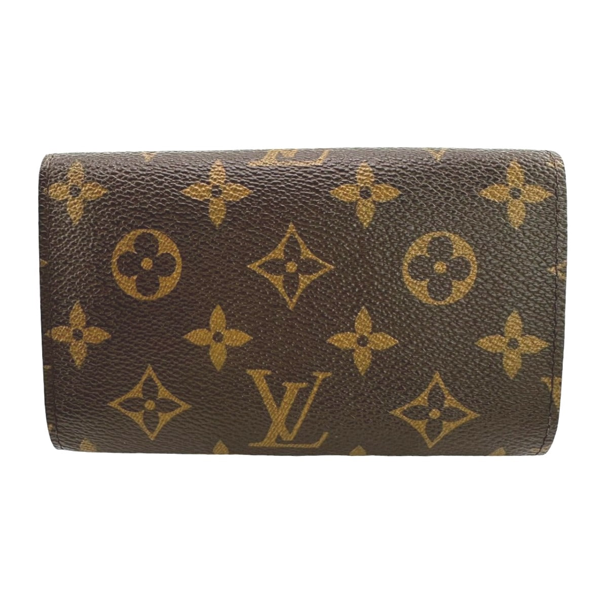LOUIS VUITTON Bifold Wallet M61736 Monogram canvas Brown L-shaped fastener Monogram Porto Monevier Tresor unisex(Unisex)