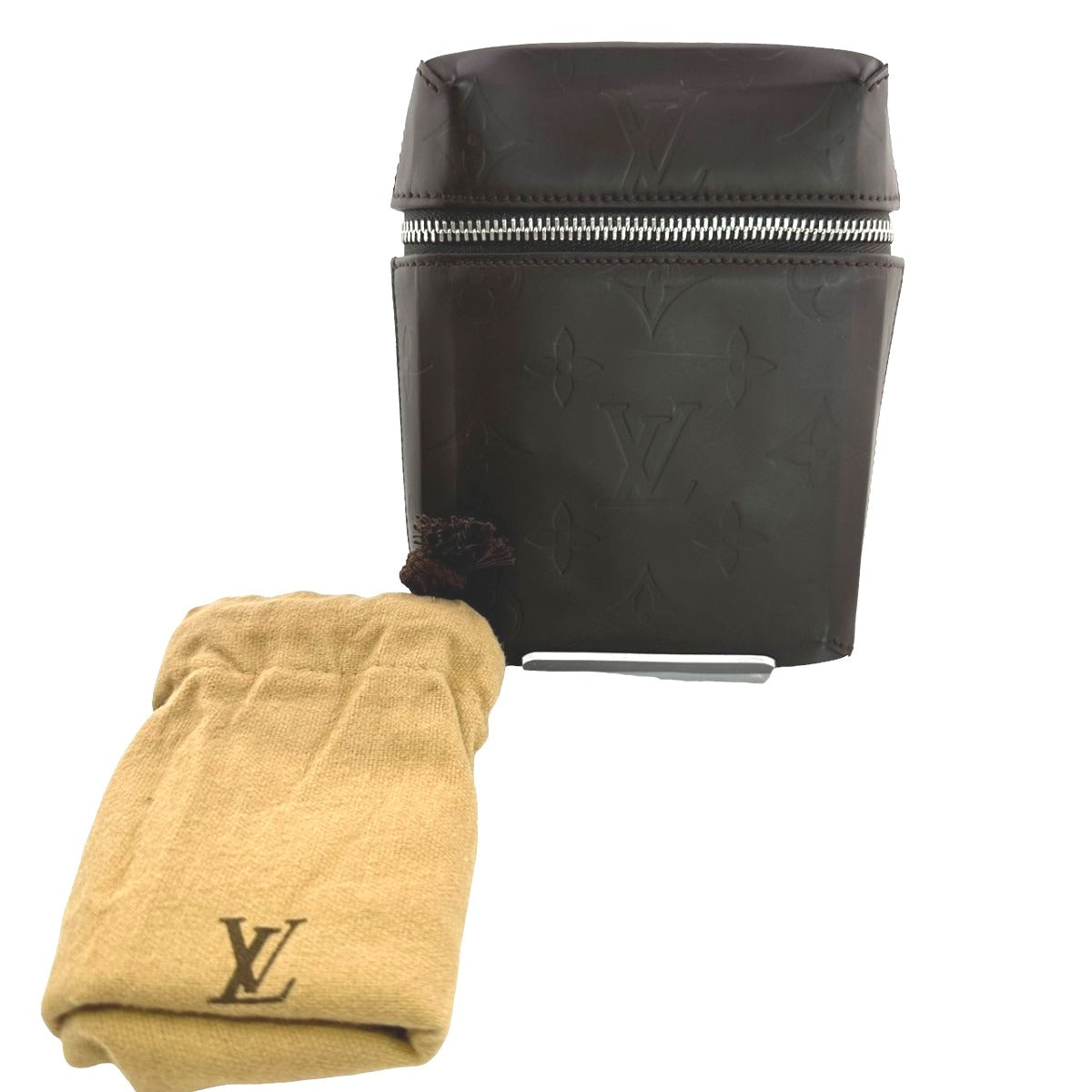 LOUIS VUITTON Pouch M46550 Monogram grass leather Brown Waist pouch Monogram Glace Ray mens