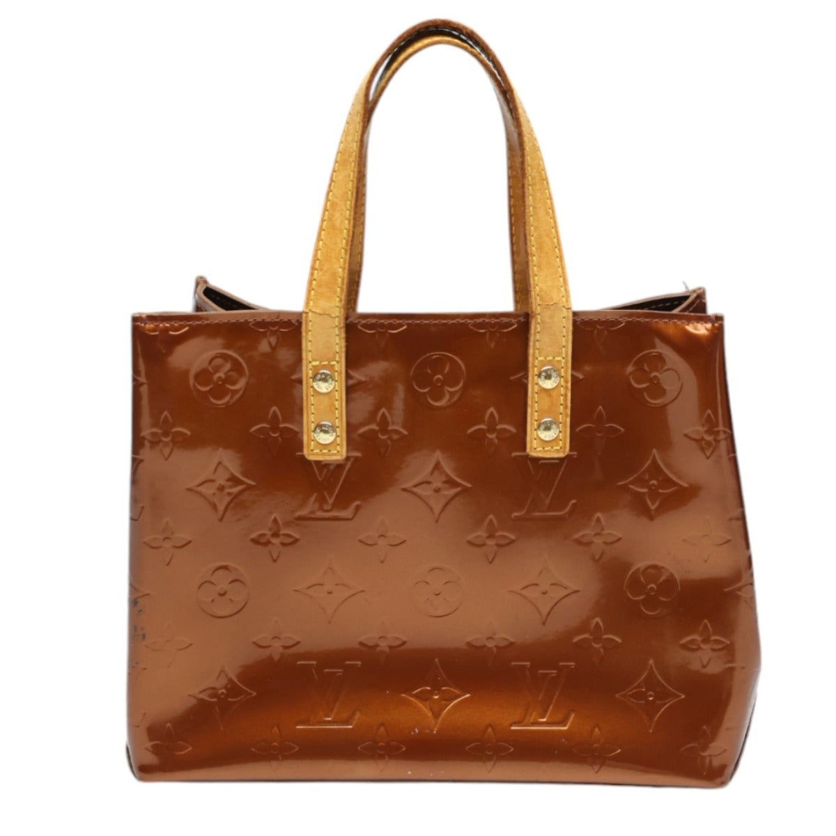 LOUIS VUITTON Handbag M91146 Monogram Vernis bronze Lead PM Vernis Mini bag Women