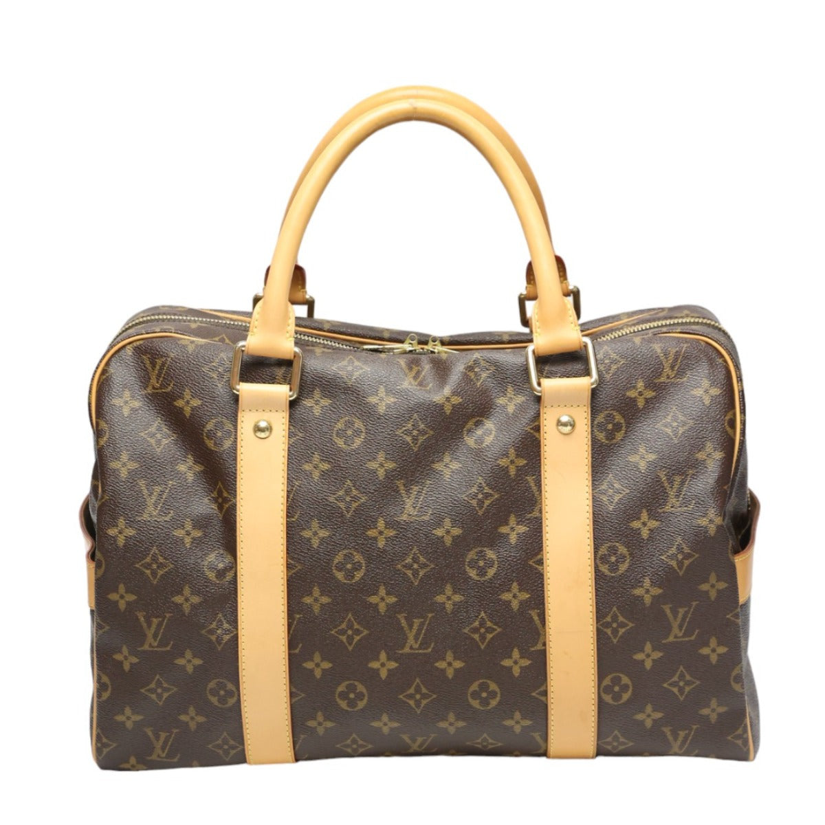 LOUIS VUITTON Boston Duffel bag M40074 Monogram canvas Brown Travel bag Monogram Carryall mens(Unisex)