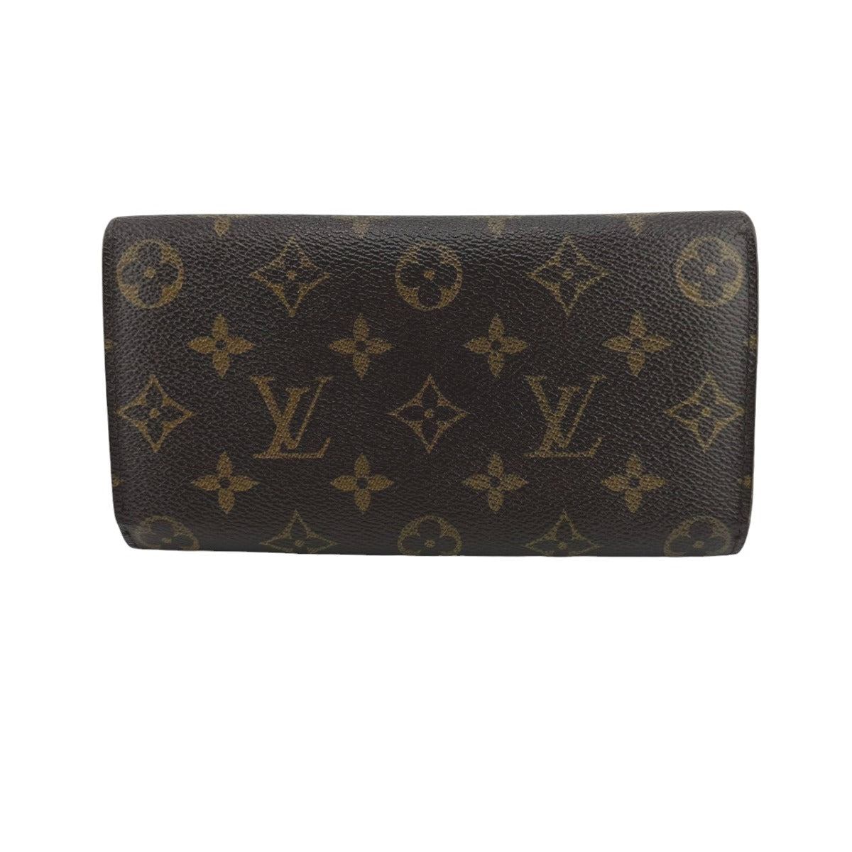 LOUIS VUITTON Long Wallet Purse M61734 Monogram canvas Brown Long Wallet with Zipper Monogram Portefeuille Sara Women(Unisex)