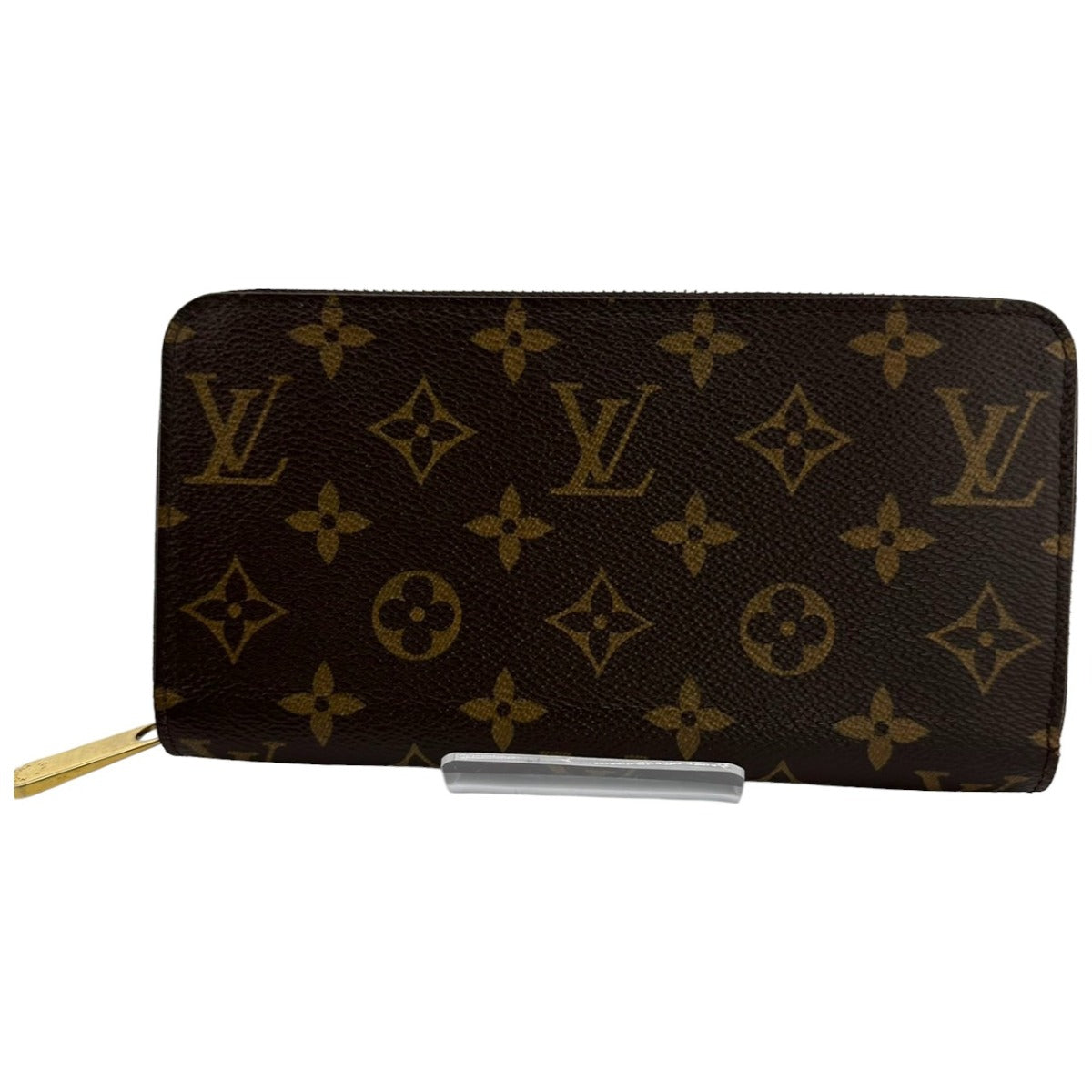 LOUIS VUITTON Long Wallet Purse M42616 Monogram canvas Brown Zip Around Monogram Zippy wallet mens(Unisex)