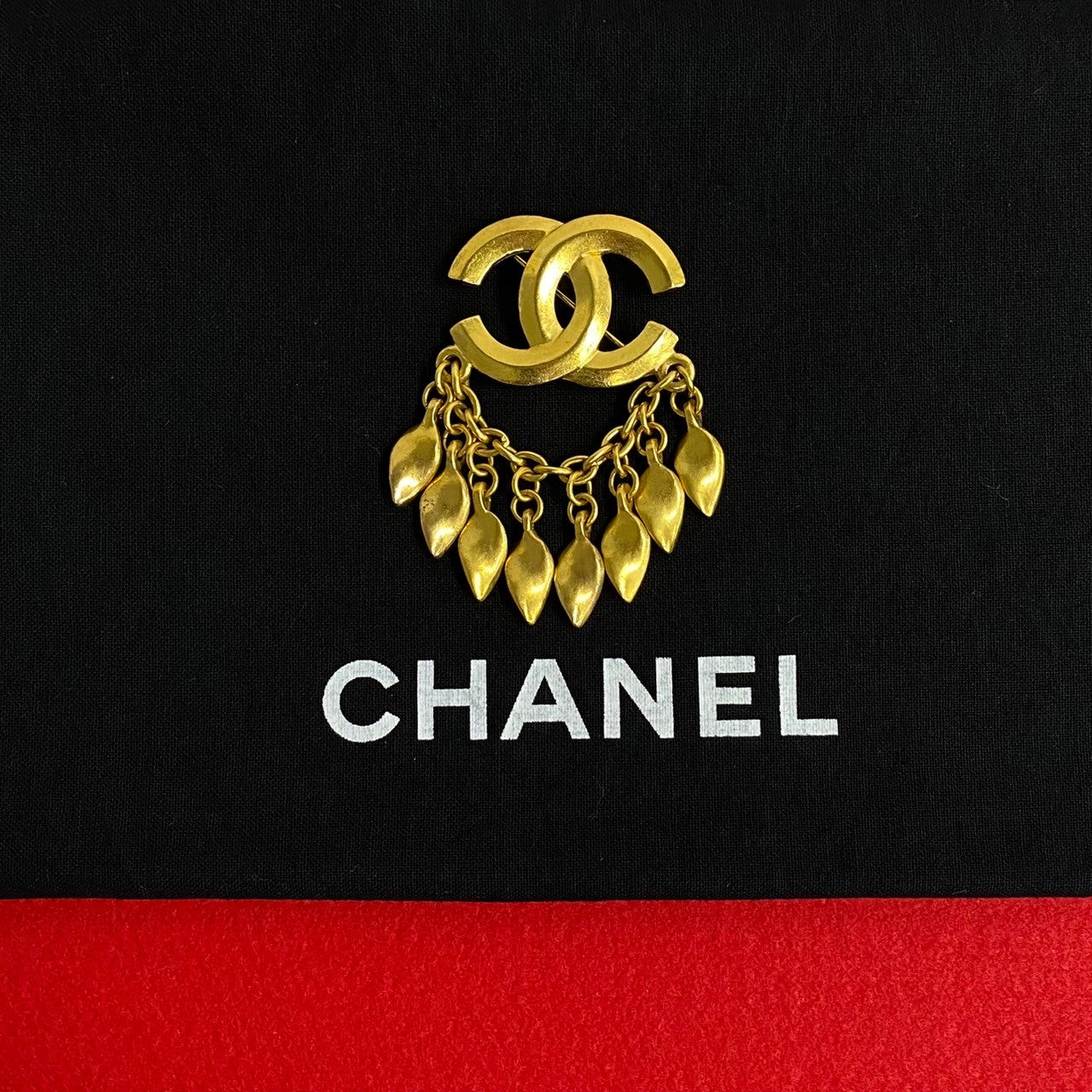 CHANEL Brooch Gold Plated gold COCO Mark Women