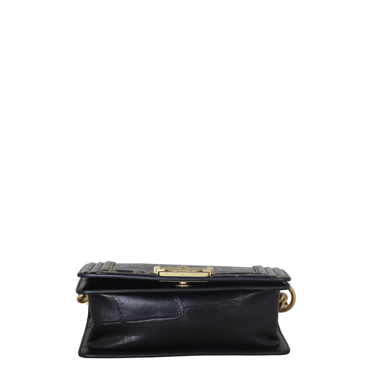 Chanel Boy Small Croc Embossed Graffiti