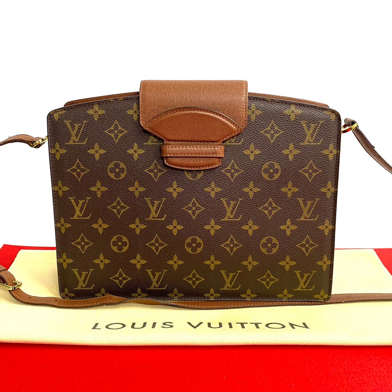LOUIS VUITTON Shoulder Bag M51375 Leather, PVC Brown Monogram Kurcell mens(Unisex)