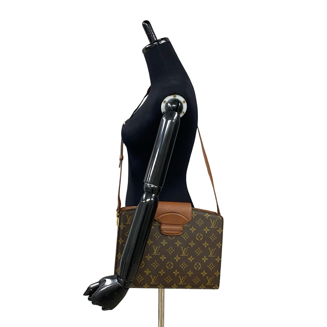 LOUIS VUITTON Shoulder Bag M51375 Leather, PVC Brown Monogram Kurcell mens(Unisex)
