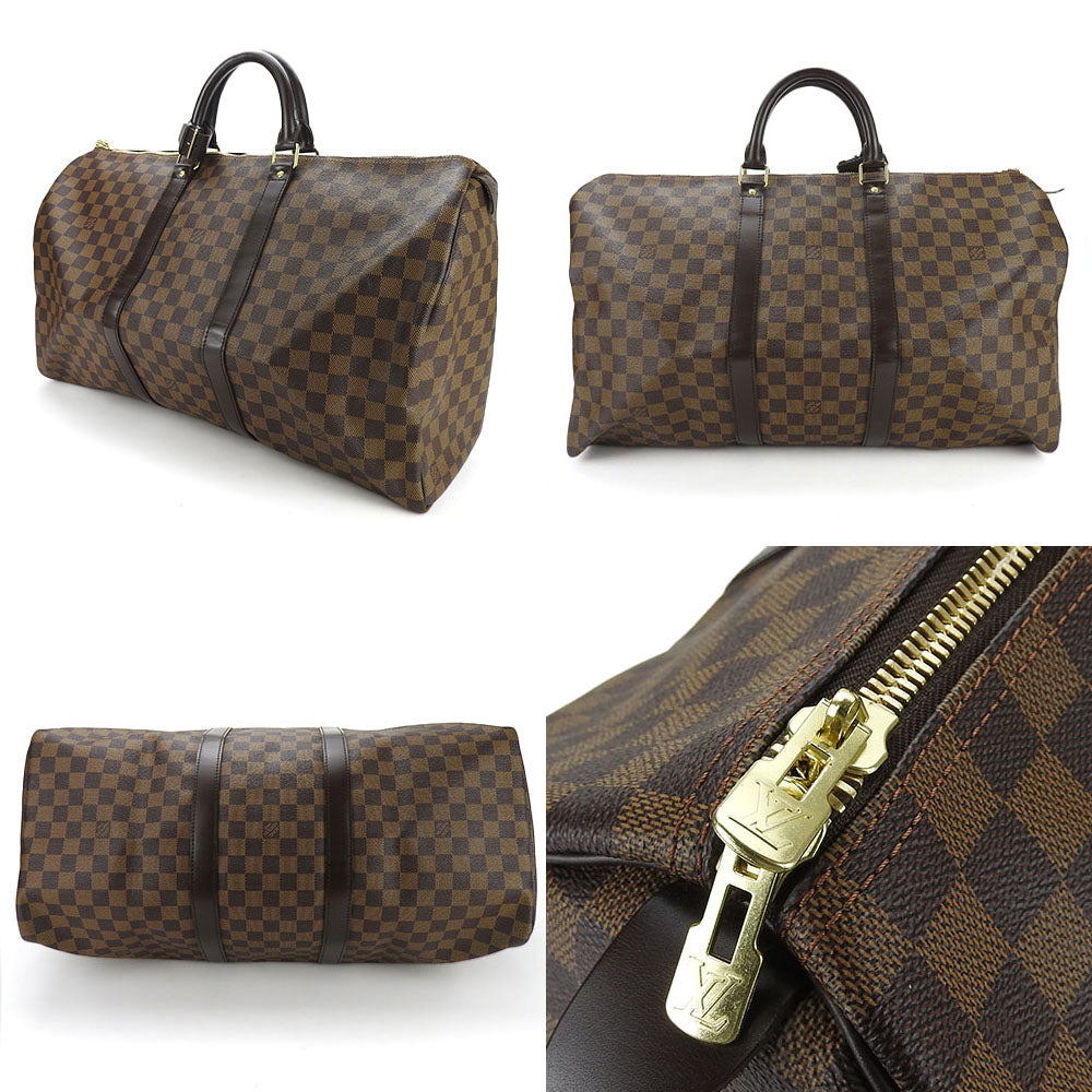 LOUIS VUITTON Boston Duffel bag N41427 Damier Brown Keepall 50