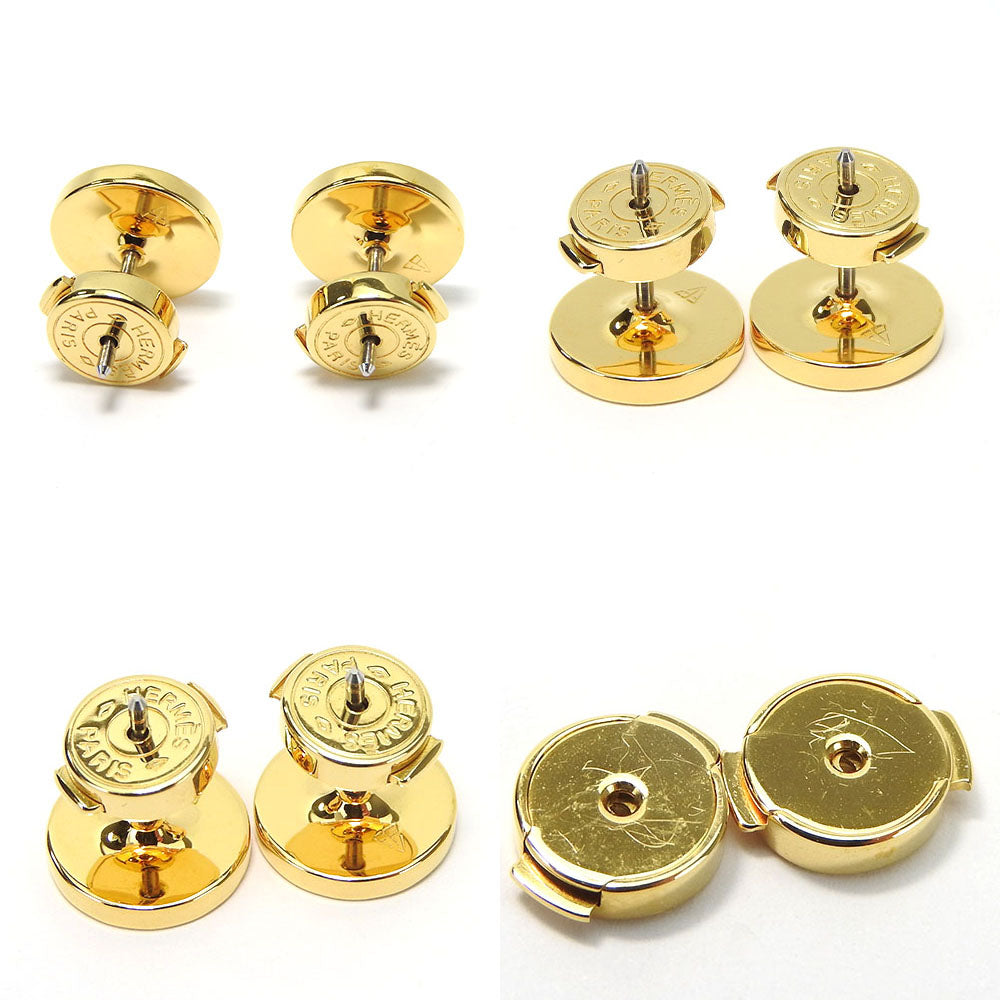 HERMES Pierce metal gold Chene Dunkle Women