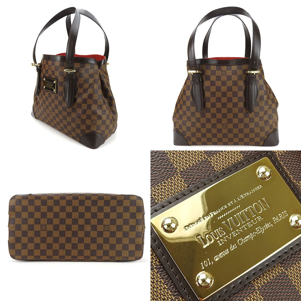 LOUIS VUITTON Tote Bag N51204 Damier Brown HamsteadMM