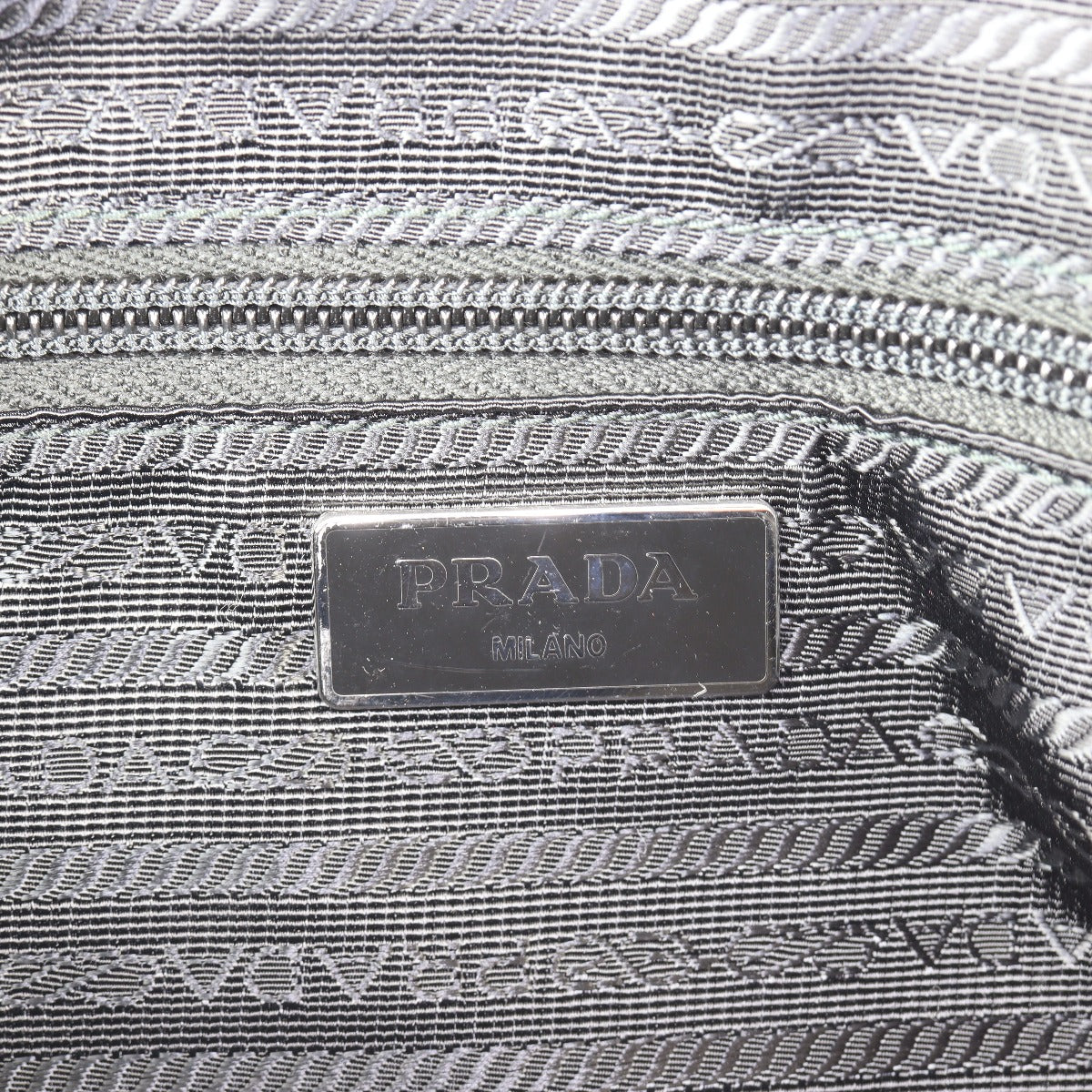 Prada Tessuto Vela Studded Shoulder Bag
