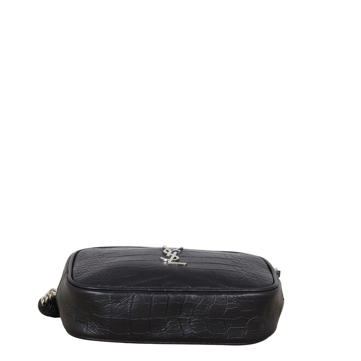 Saint Laurent Lou Mini Camera Bag Croc-Embossed