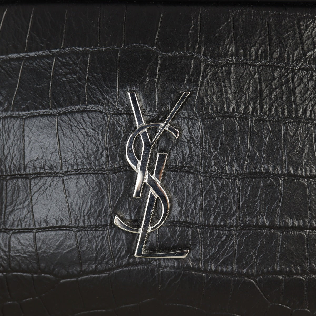 Saint Laurent Lou Mini Camera Bag Croc-Embossed