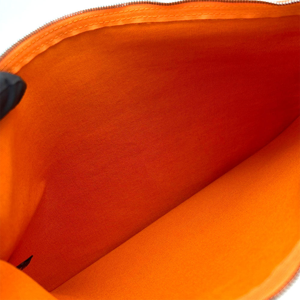 HERMES Pouch canvas Orange Bora Bora Pouch GM Women(Unisex)