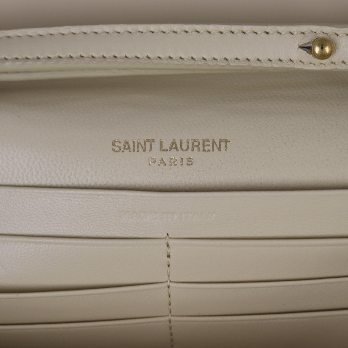 Saint Laurent Le Maillon Wallet On Chain Nubuck