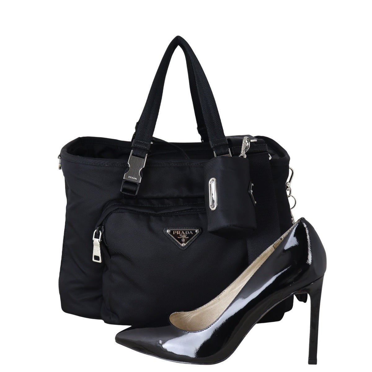 Prada Re-Nylon and Saffiano Pet Bag