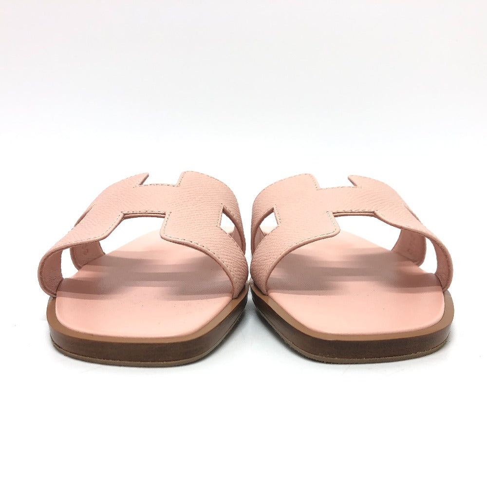 HERMES Sandals Epsom pink Oran Women 36