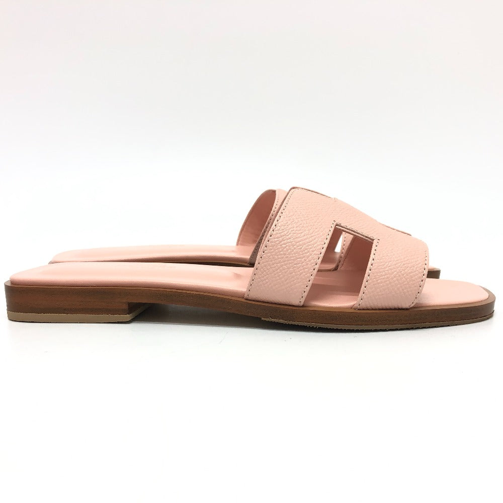 HERMES Sandals Epsom pink Oran Women 36